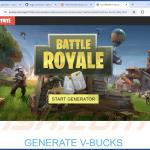 Fortnite V-Bucks Generator versione truffa 4