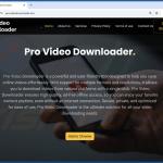 Pro Video Downloader adware pagina ufficiale