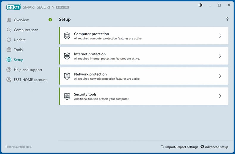 ESET Home Security Premium Caratteristiche