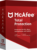 McAfee Total Protection scatola