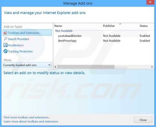 Rimuovere NoProblemPPC adware da Internet Explorer step 2