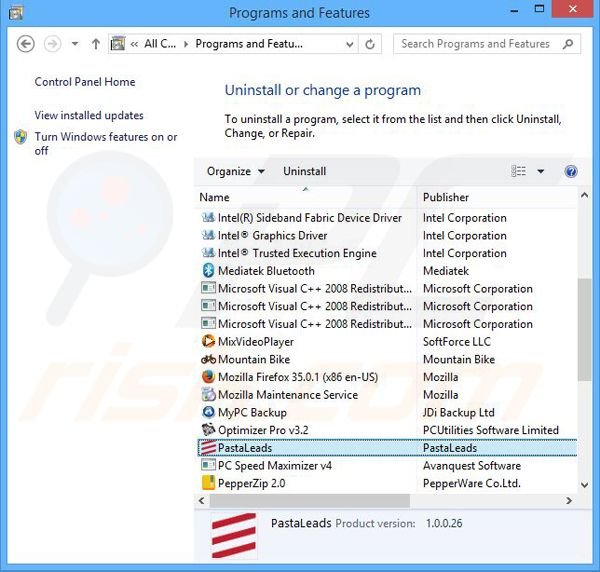 Disinstallare NoProblemPPC attraverso il pannello di controllo.