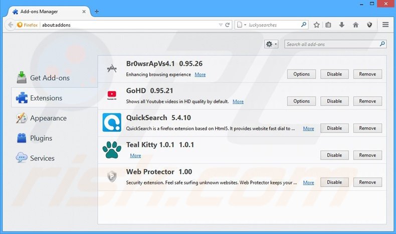 Rimuovere Ad Blaster adware da Mozilla Firefox step 2