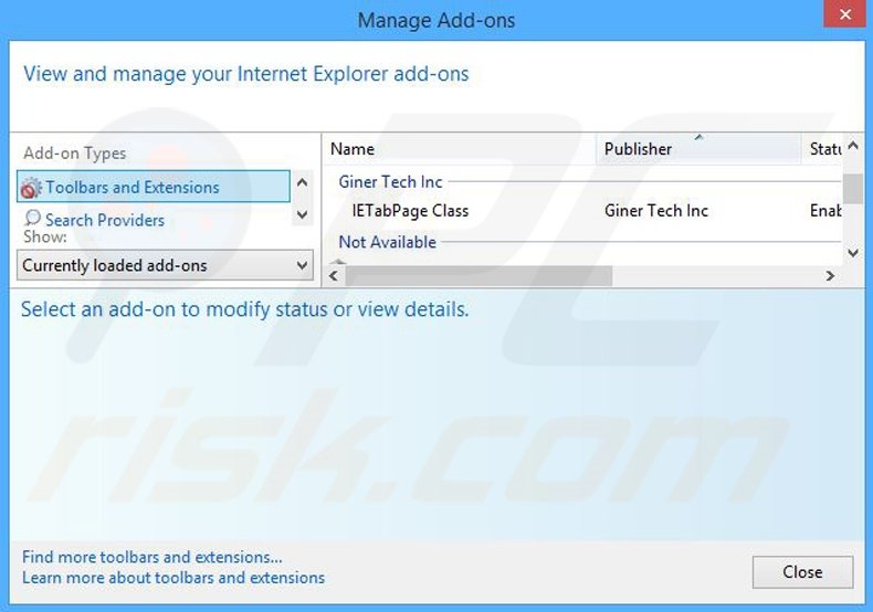 Rimuovere Ad Blaster adware da Internet Explorer step 2