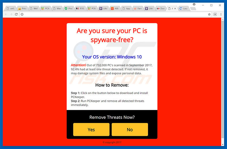 Seconda variante della truffa Your Computer May Have a Virus!