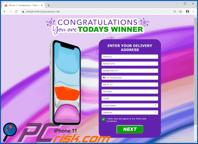 Congratulations You Are Todays Winner truffa gif