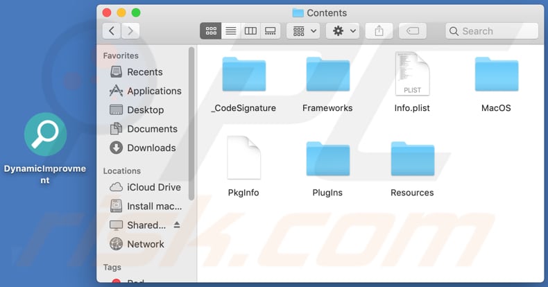 dynamicimprovment adware contents folder
