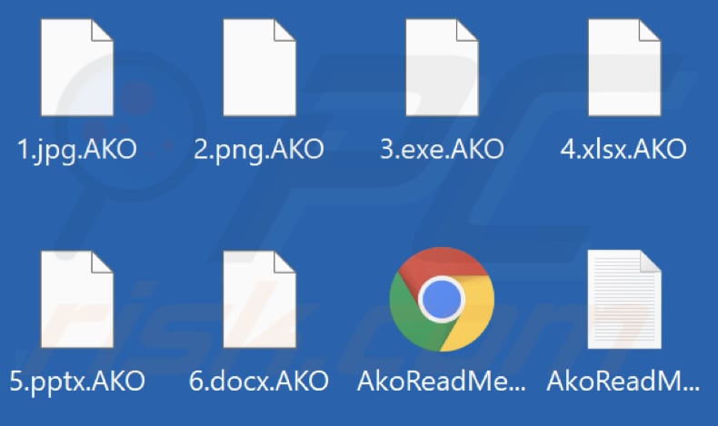 File criptati dal ransomware AKO (estensione .AKO)