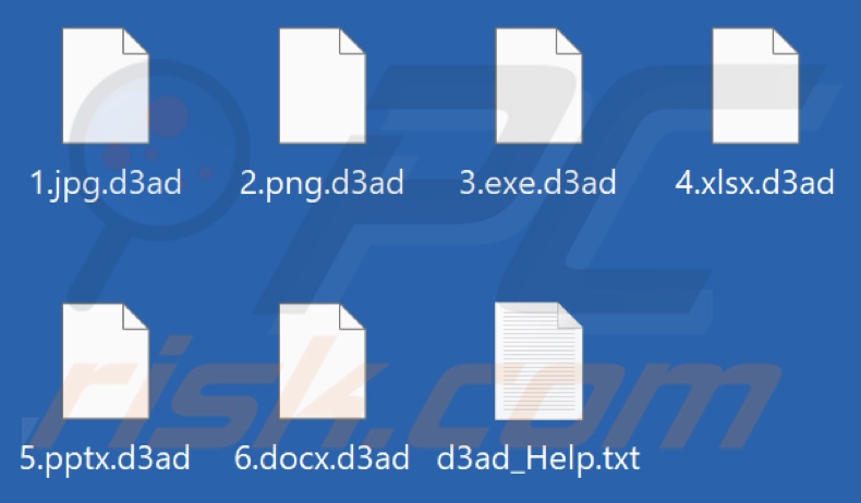 File criptati dal ransomware D3adCrypt (estensione .d3ad)