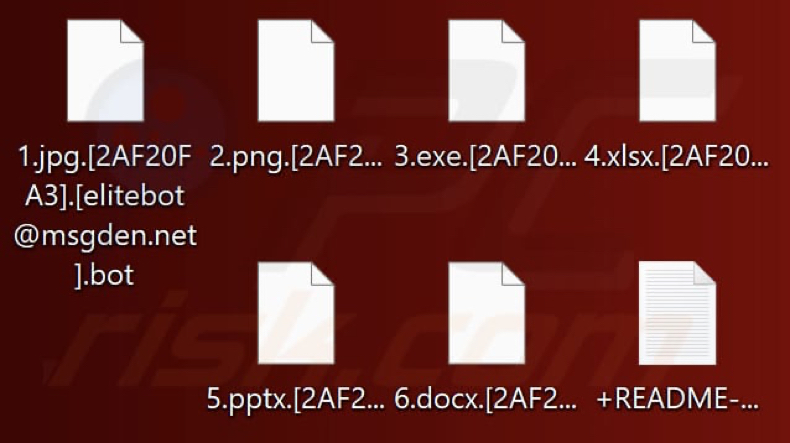 File crittografati dal ransomware ELITEBOT (estensione .bot)