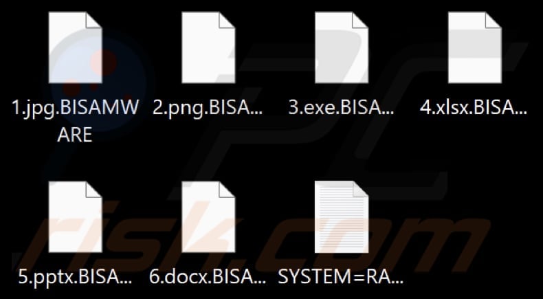 File crittografati da BISAMWARE ransomware (estensione. BISAMWARE)