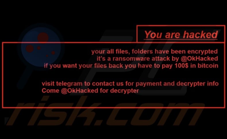 OkHacked ransomware Carta da parati