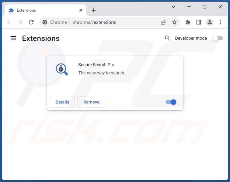 Rimozione delle estensioni di Google Chrome correlate a securesearch.pro