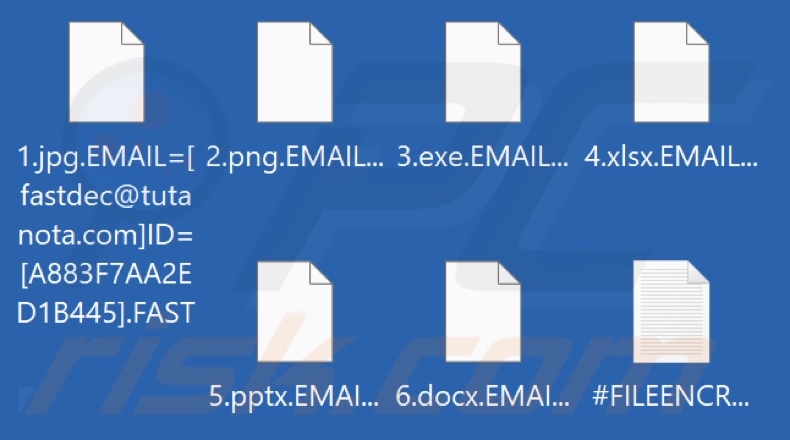 File crittografati dal ransomware FAST (estensione .FAST)