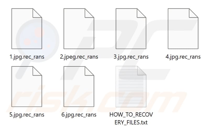 File criptati dal ransomware Rec_rans (estensione .rec_rans)