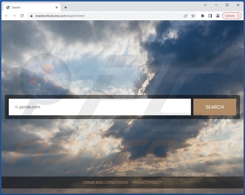 masterofvolume.com browser hijacker