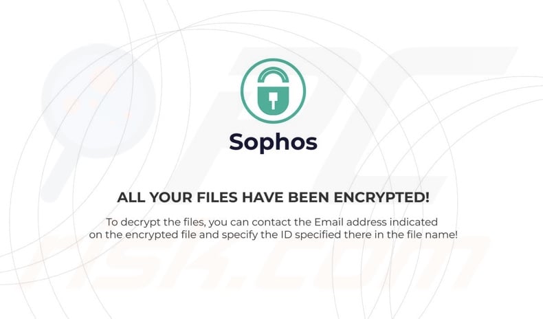 Schermata dello sfondo del desktop di SophosEncrypt