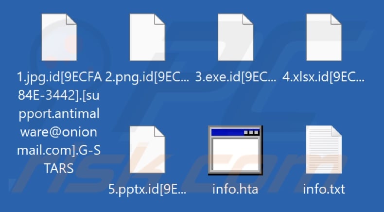 File crittografati da G-STARS (Phobos) ransomware (estensione .G-STARS)