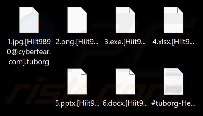 File criptati dal ransomware Tuborg (estensione .tuborg)