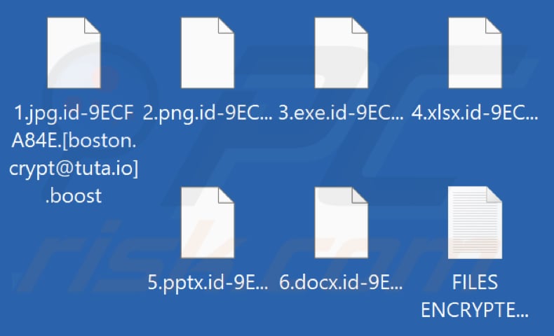 File criptati dal ransomware Boost (estensione .boost)