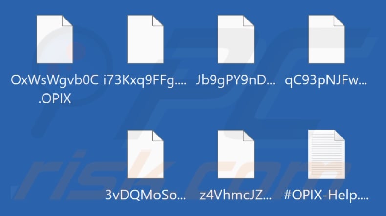 File criptati dal ransomware OPIX (estensione .OPIX)