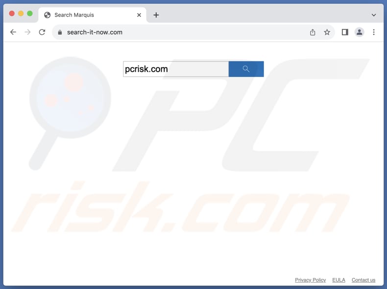 search-it-now.com browser hijacker su un computer Mac