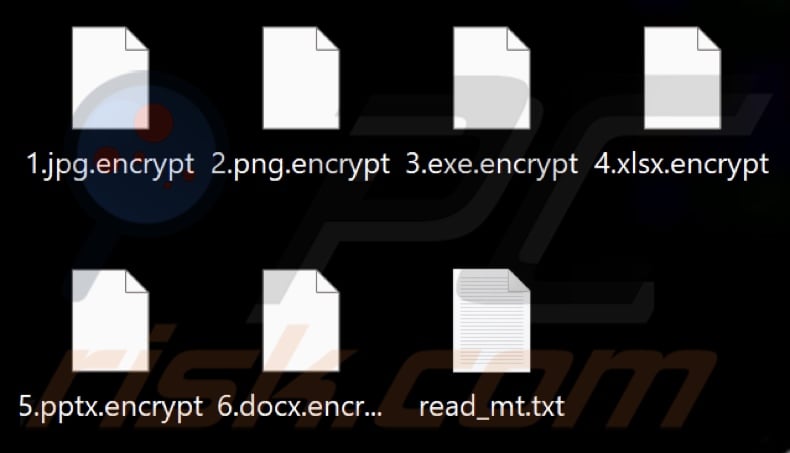 File crittografati dal ransomware Anonymous Arabs (estensione .encrypt)