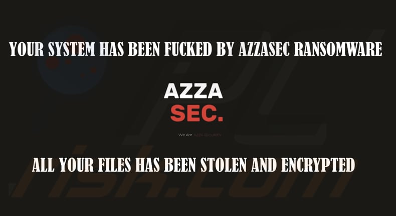 AzzaSec ransomware carta da parati