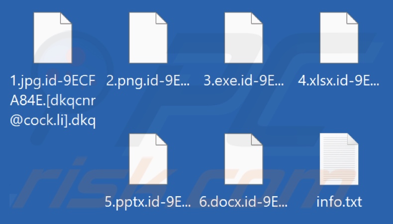 File criptati dal ransomware Dkq (estensione .dkq)