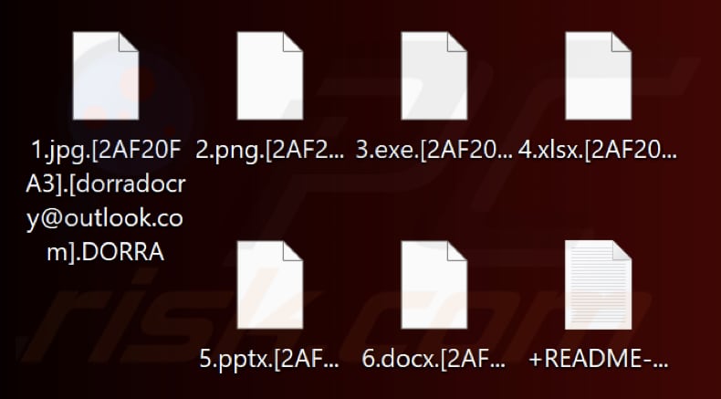 File criptati dal ransomware DORRA (estensione .DORRA)