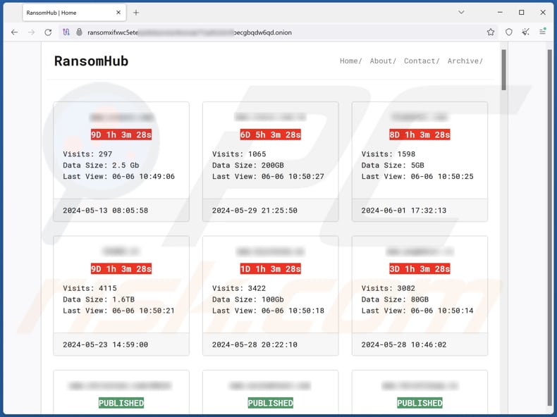 RansomHub ransomware sito di fuga di dati