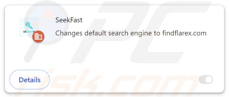 findflarex.com browser hijacker