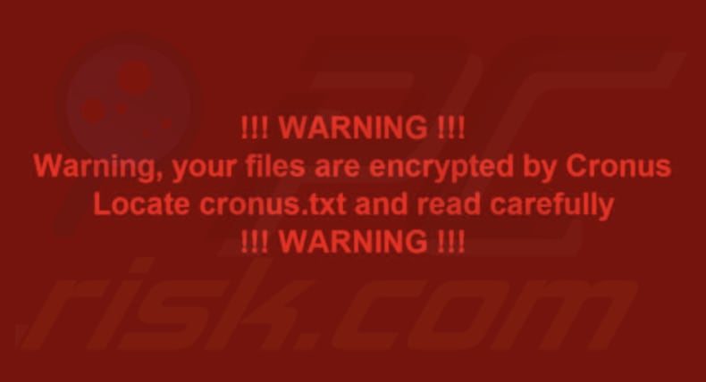 Cronus ransomware carta da parati