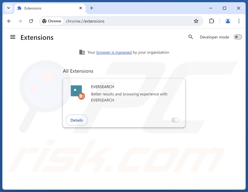 Rimozione delle estensioni di Google Chrome correlate a finditfasts.com