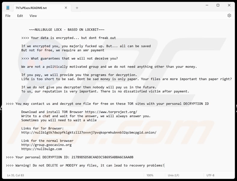 NullBulge ransomware file di testo ([estensione].README.txt)