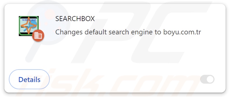 SEARCHBOX dirottatore del browser