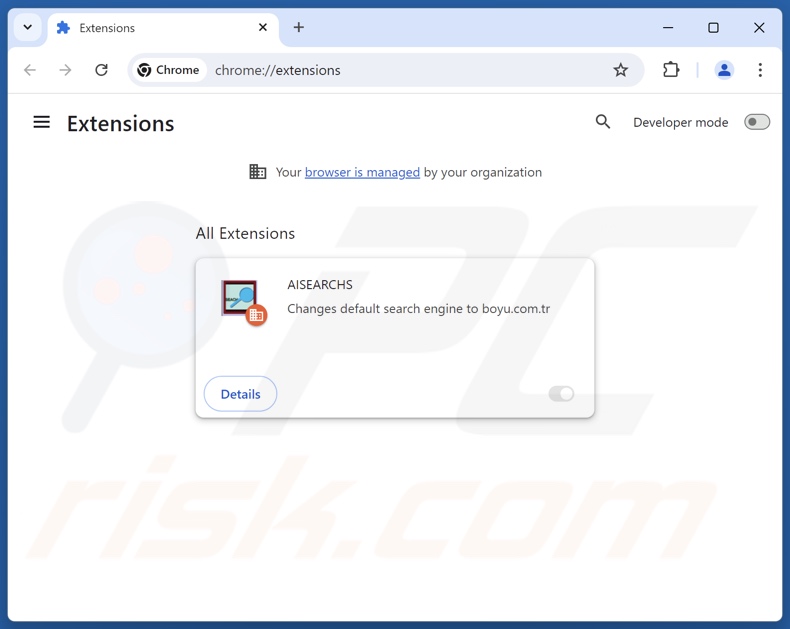 Rimozione delle estensioni di Google Chrome correlate a findflarex.com