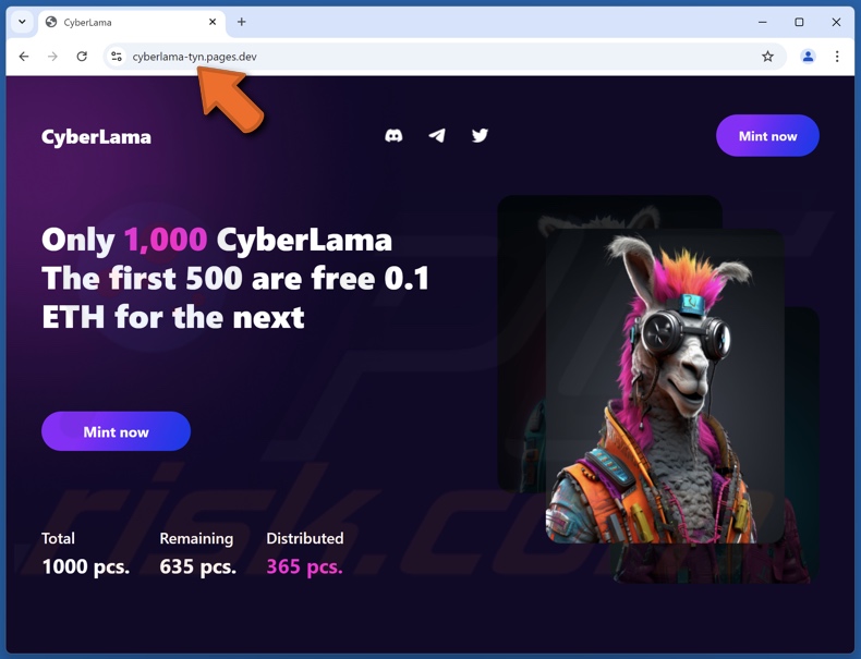 CyberLama Mint truffa