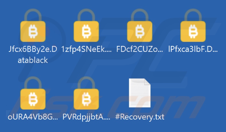 File criptati dal ransomware Datablack (estensione .Datablack)