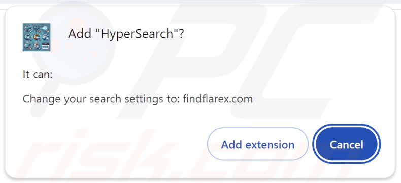 Il dirottatore del browser HyperSearch chiede le autorizzazioni