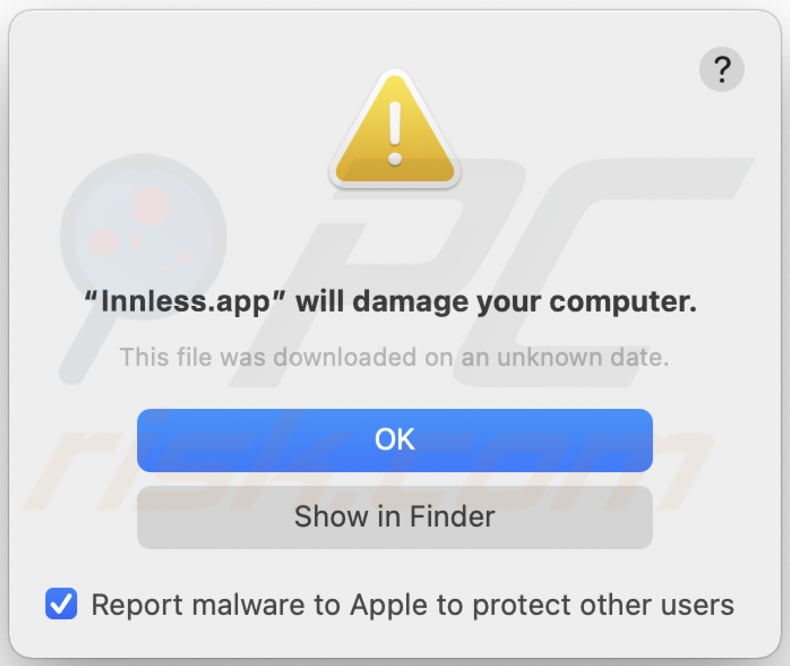 Innless.app adware avviso