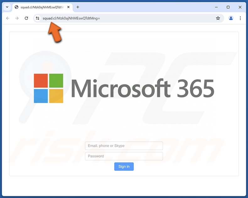 Microsoft Office 365 - Password Notification e-mail truffa promossa sito di phishing