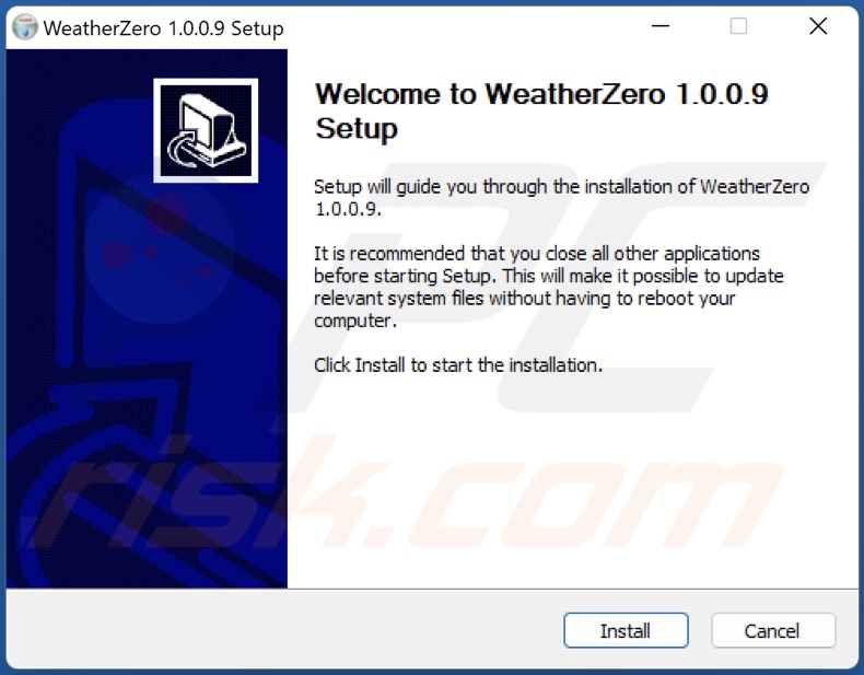 Installazione di WeatherZero PUA