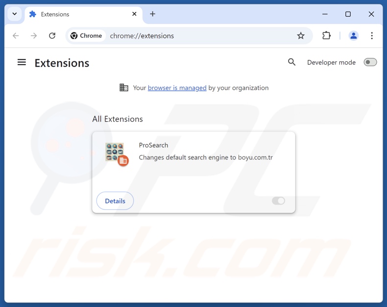 Rimozione delle estensioni di Google Chrome correlate a findflarex.com