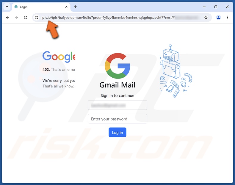 Samples Of The Product e-mail truffa promossa sito di phishing