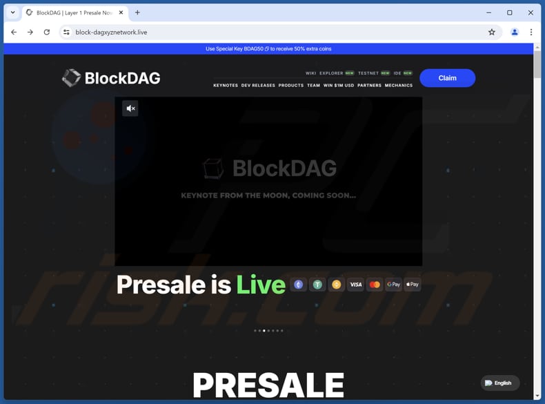 BlockDAG Presale truffa