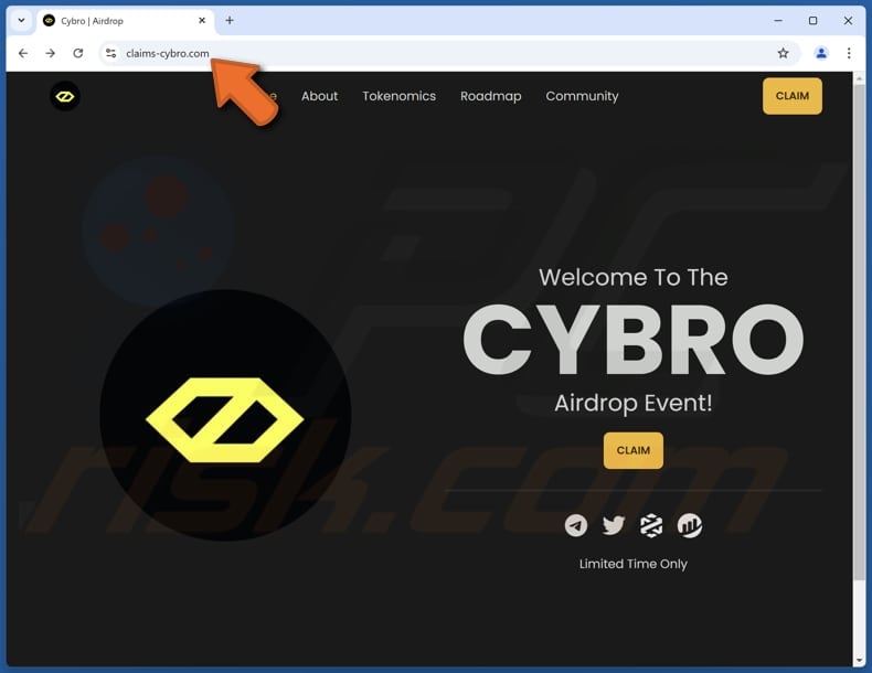 CYBRO Airdrop truffa