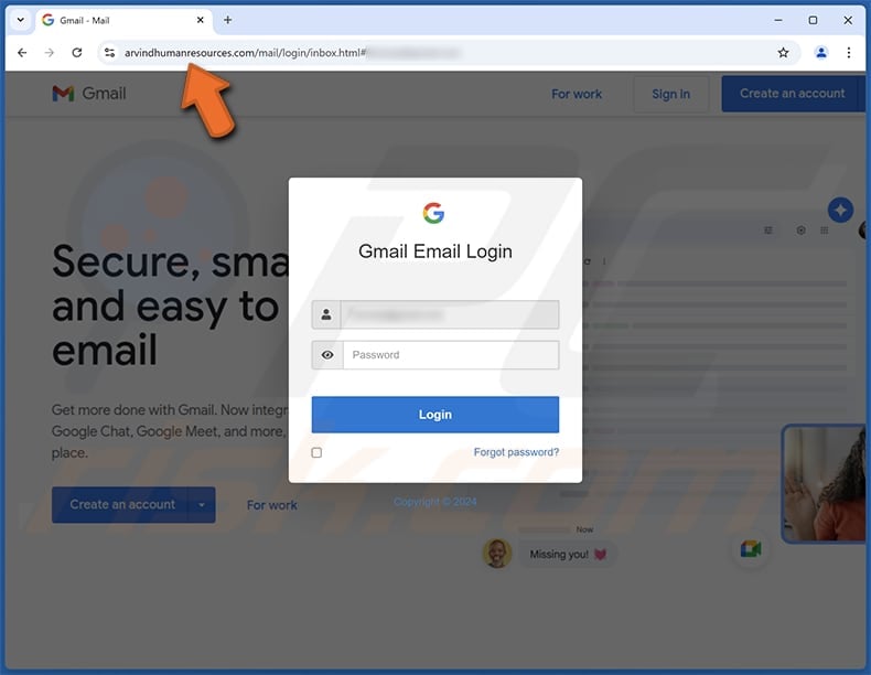 Maximum Mailbox Space Allowed email truffa sito web di phishing