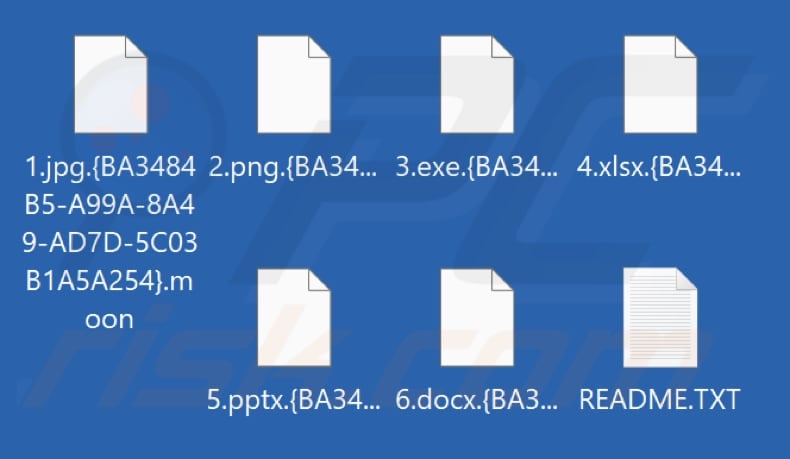 File criptati dal ransomware Moon (estensione .moon)