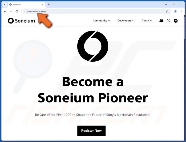 Soneium Registration truffa